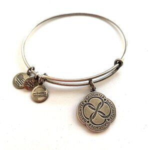 Alex and Ani Daughter Charm Bracelet Silver Finish - Expands 2"- 3.5"